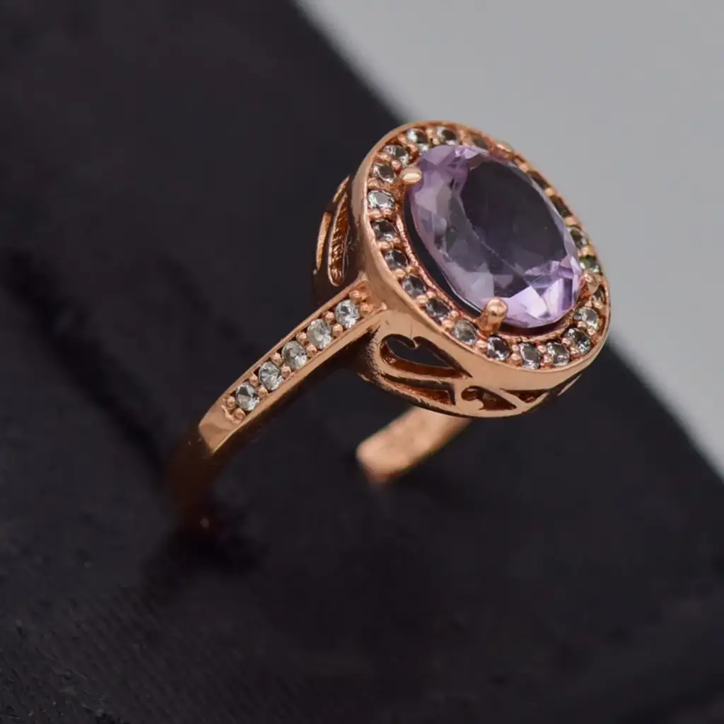 9Ct Rose Gold Dress Ring - View 2