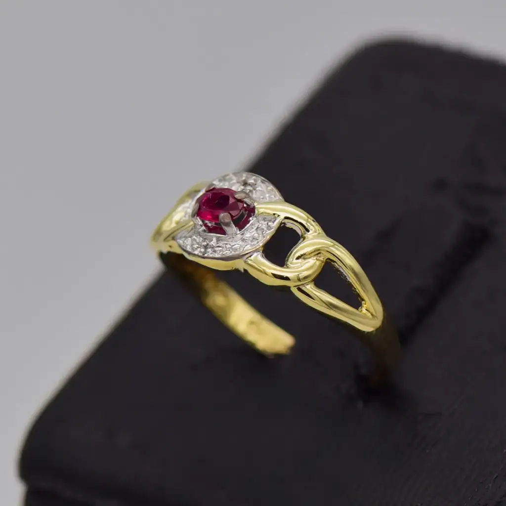 9ct Yellow Gold Dress Ring - View 3