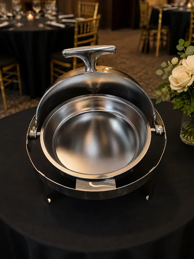 Digimark Spba 6758 Stainless Steel Round Roll-Top Chafing Dish – Second-Hand - View 2