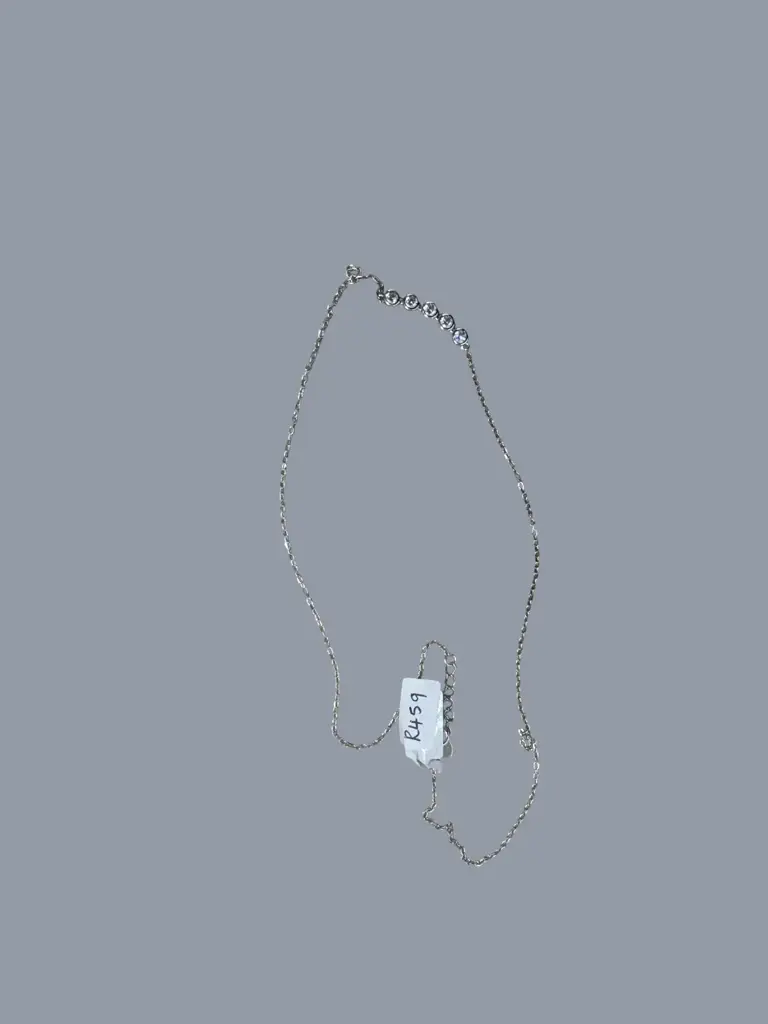Silver Tube Set Necklace
