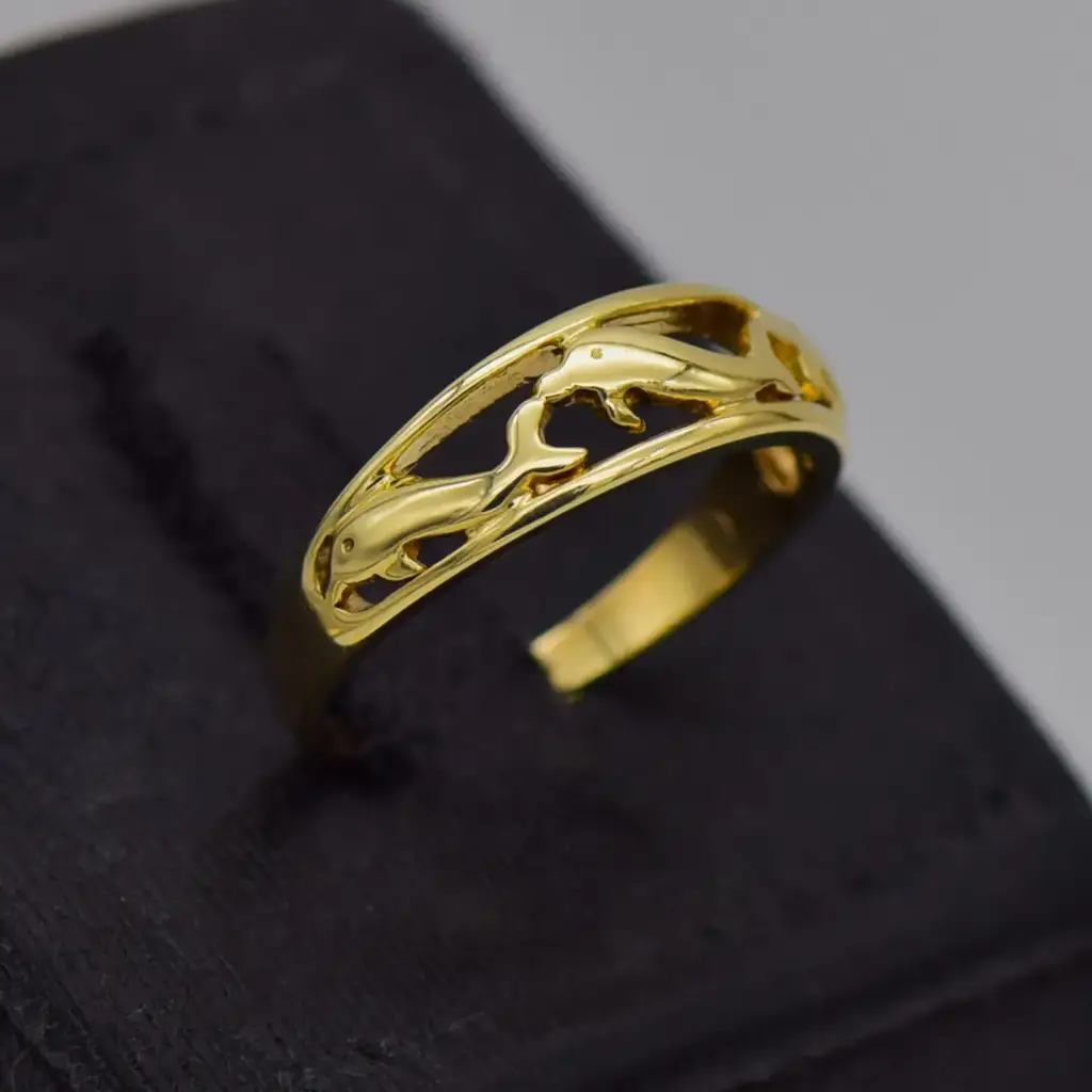 9ct Yellow Gold Dress Ring - View 2