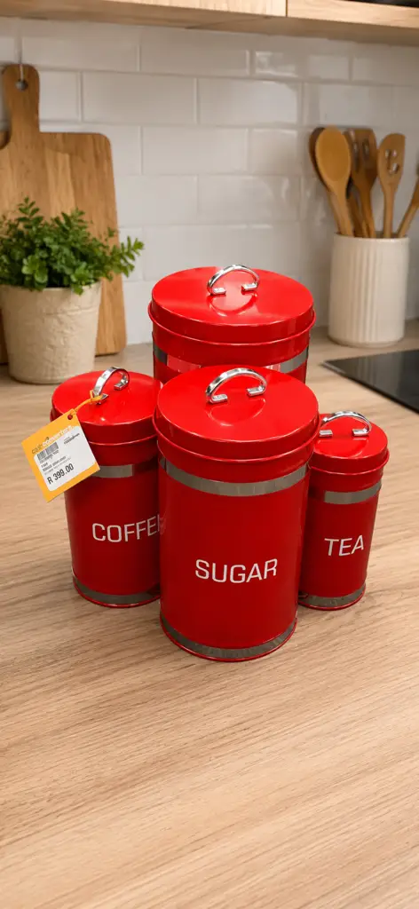 R Home 4Pcs Retro Bin