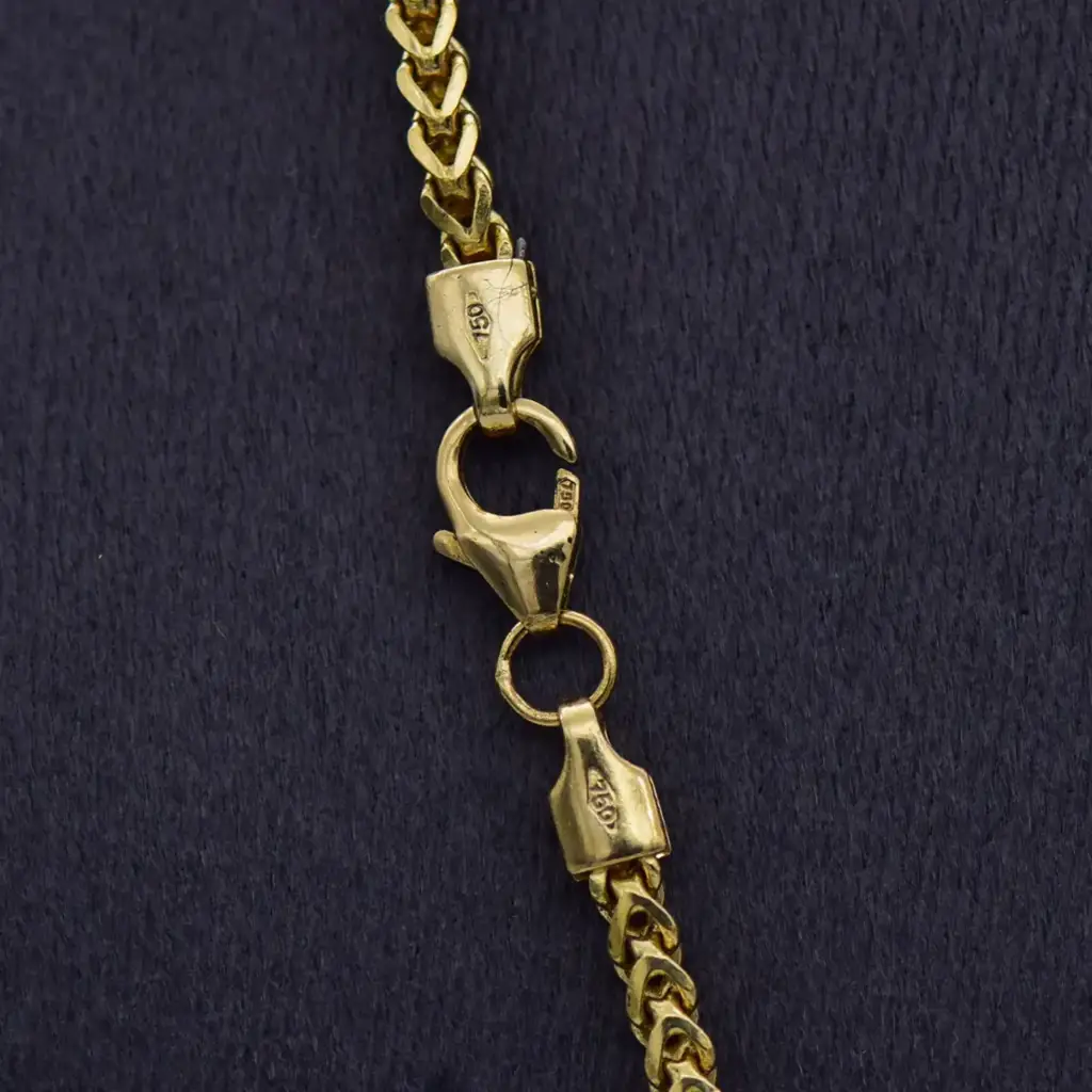 18ct Yellow Gold Chain Wheat-Link - View 3