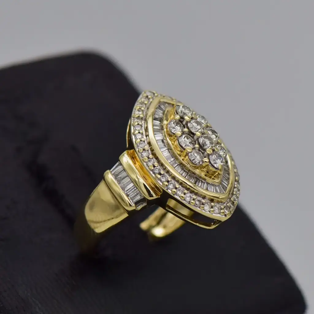 9ct Yellow Gold Dress Ring - View 2