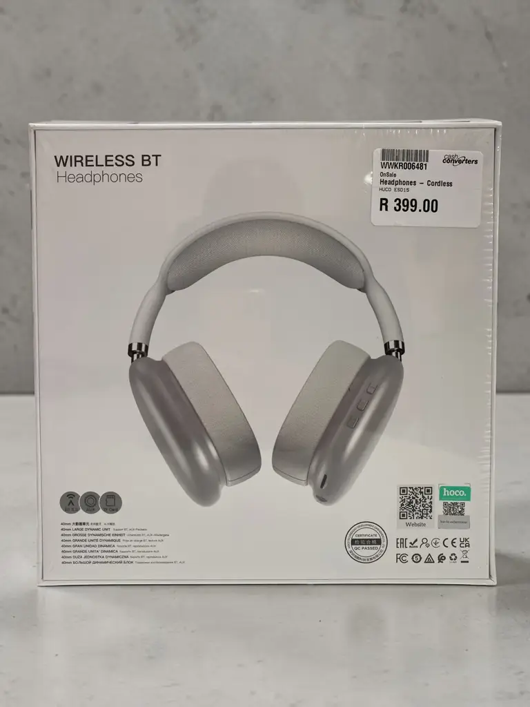 Hoco Eds15 Wireless Bluetooth Headphones.