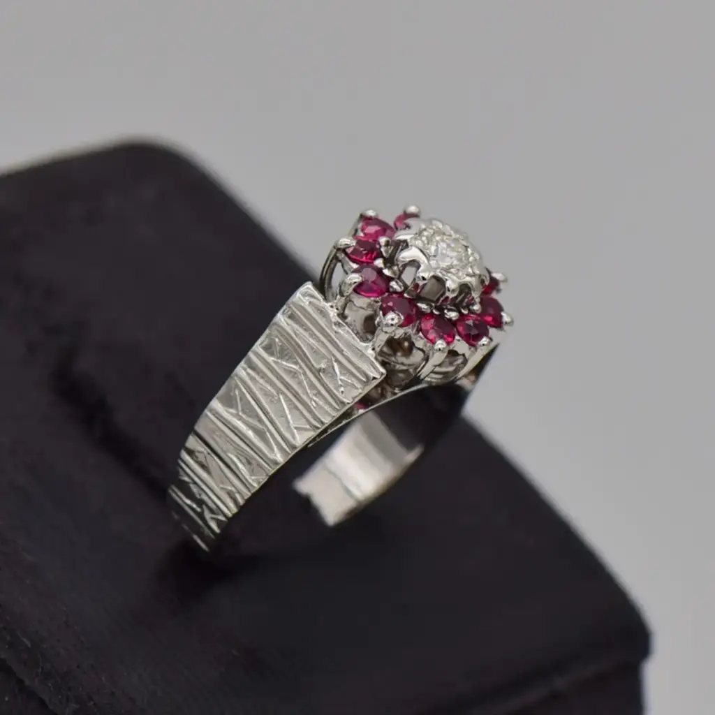 18ct White Gold Dress Ring - View 2