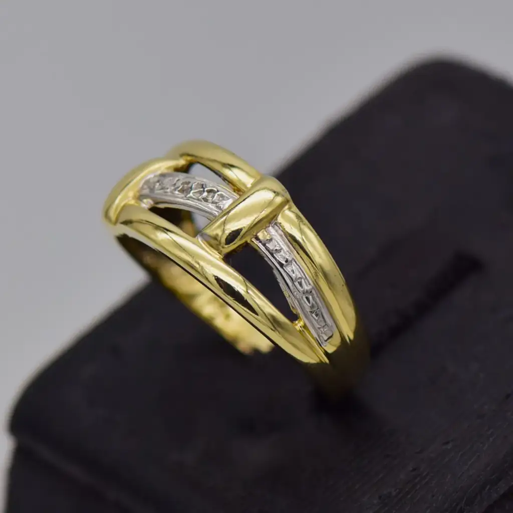 9ct Yellow Gold Dress Ring - View 3