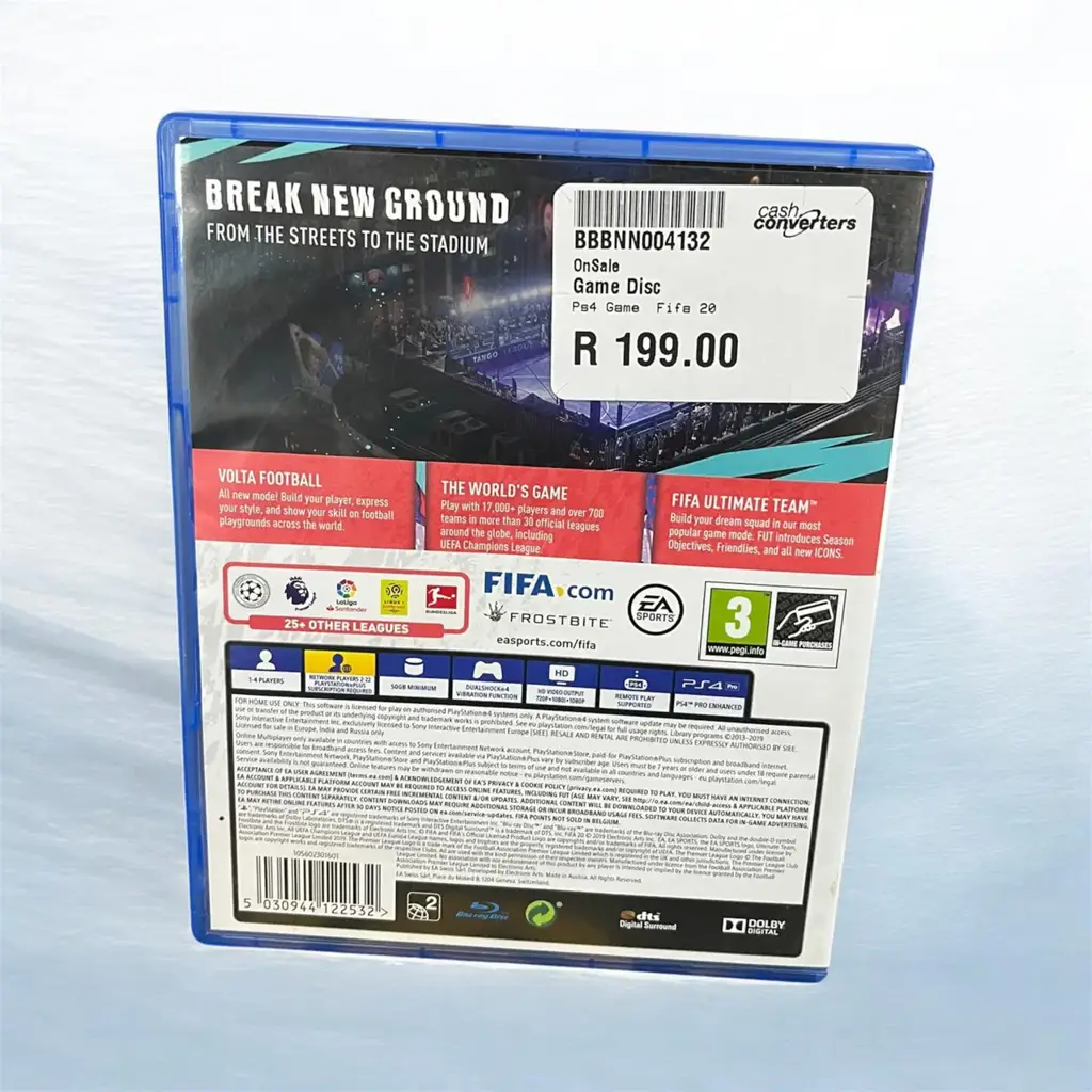Ps4 Game Fifa 20 Game Disc - View 3