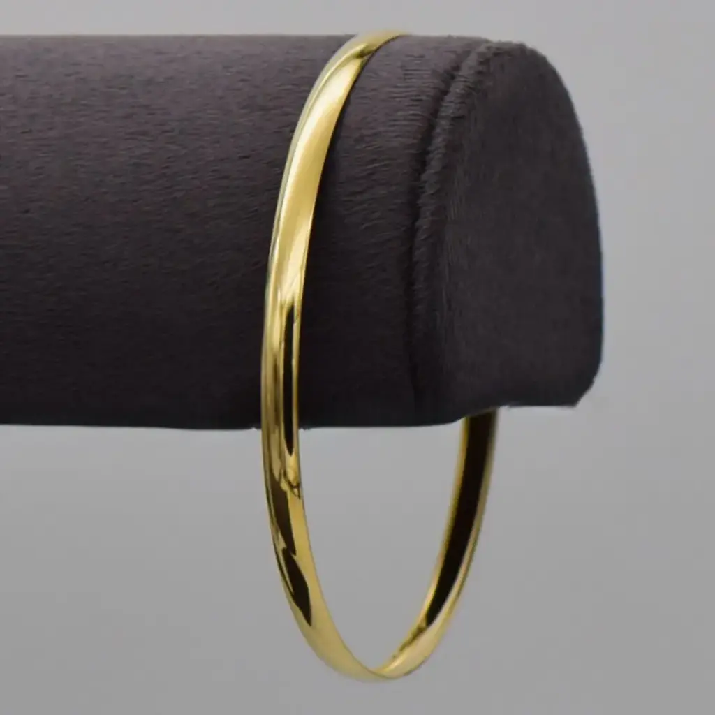 9ct Yellow Gold Bangle Plain