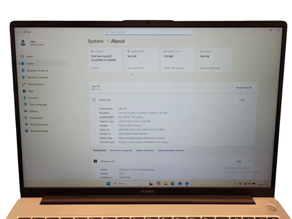 Huawei Mclg-Xx Notebook - View 3