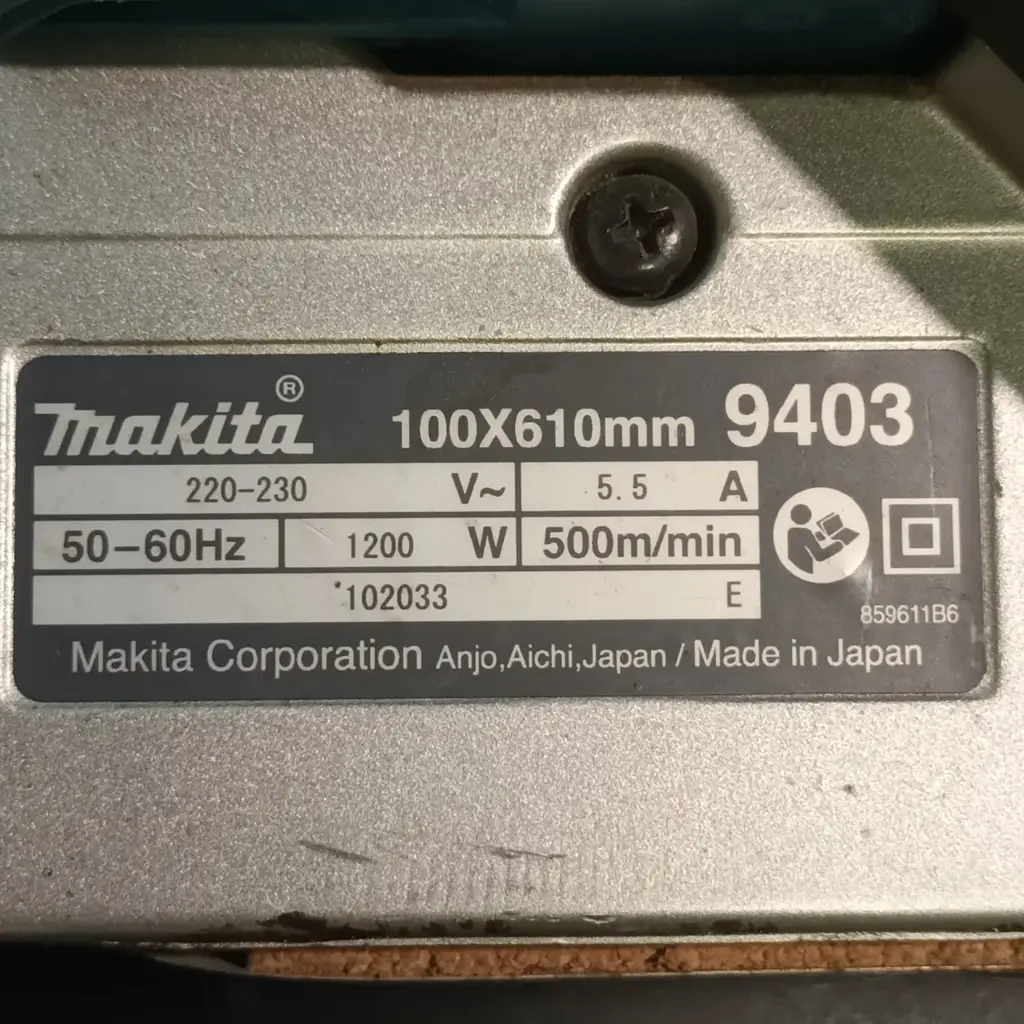 Makita Belt Sander 9403 (100 X 610Mm) Pre-Owned - View 4