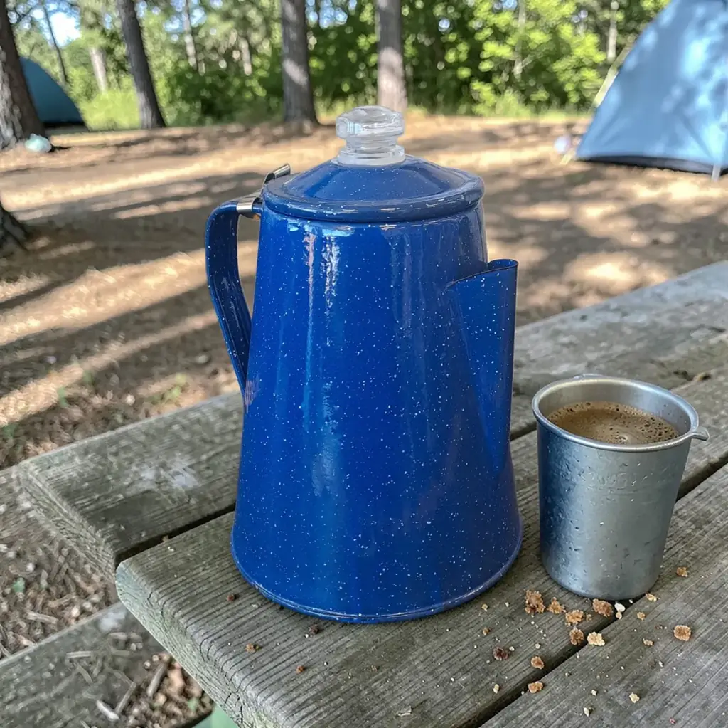 Campground Enamel Percolator