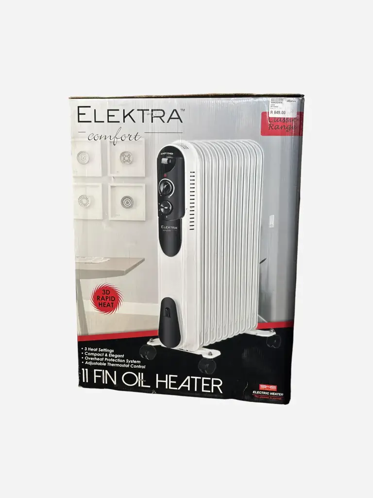 Elektra 11 Fin Oil Heater - Store Collection