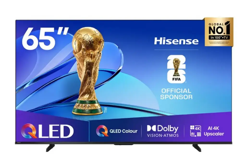 Hisense 65" E7q Qled Smart Tv With Ai Upscaler, Dolby Atmos & Smooth Motion (Like New)