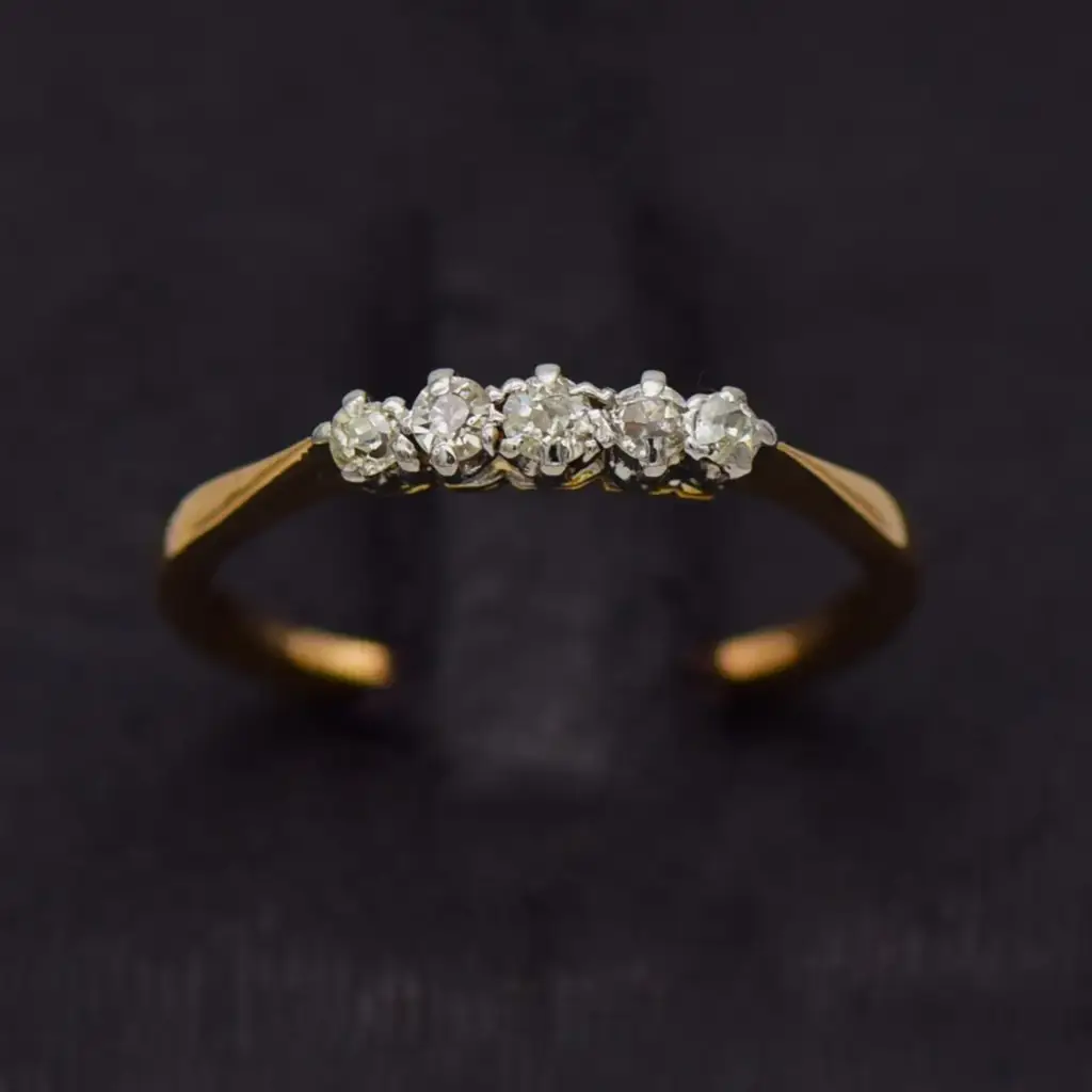 17ct Yellow Gold Dress Ring