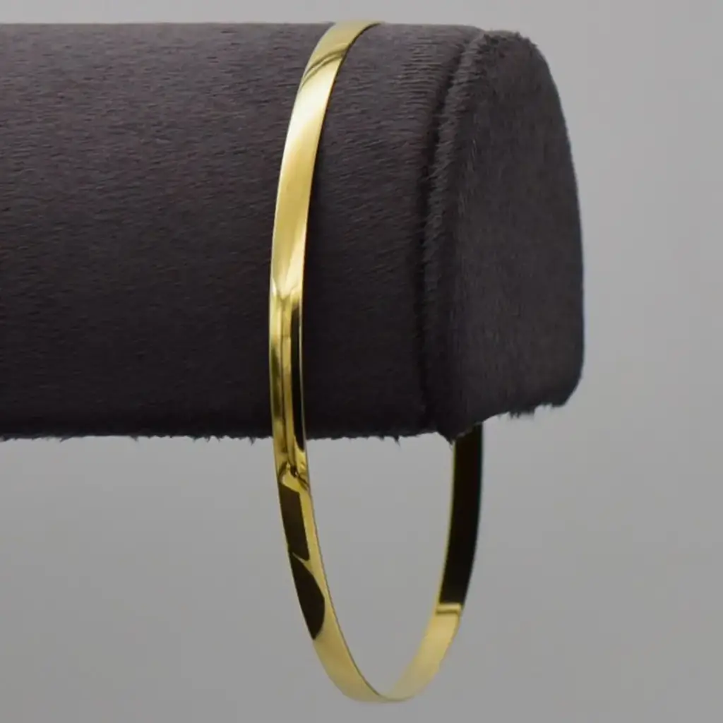 9ct Yellow Gold Bangle Plain