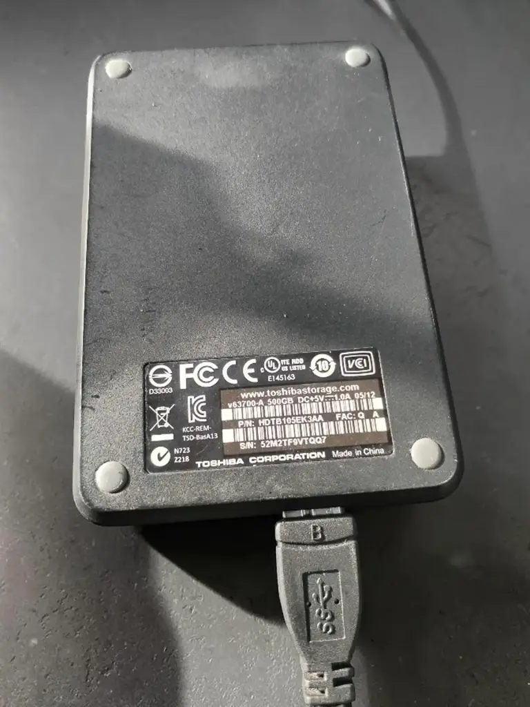 Toshiba V63700-A Hdd Storage Disk - View 2
