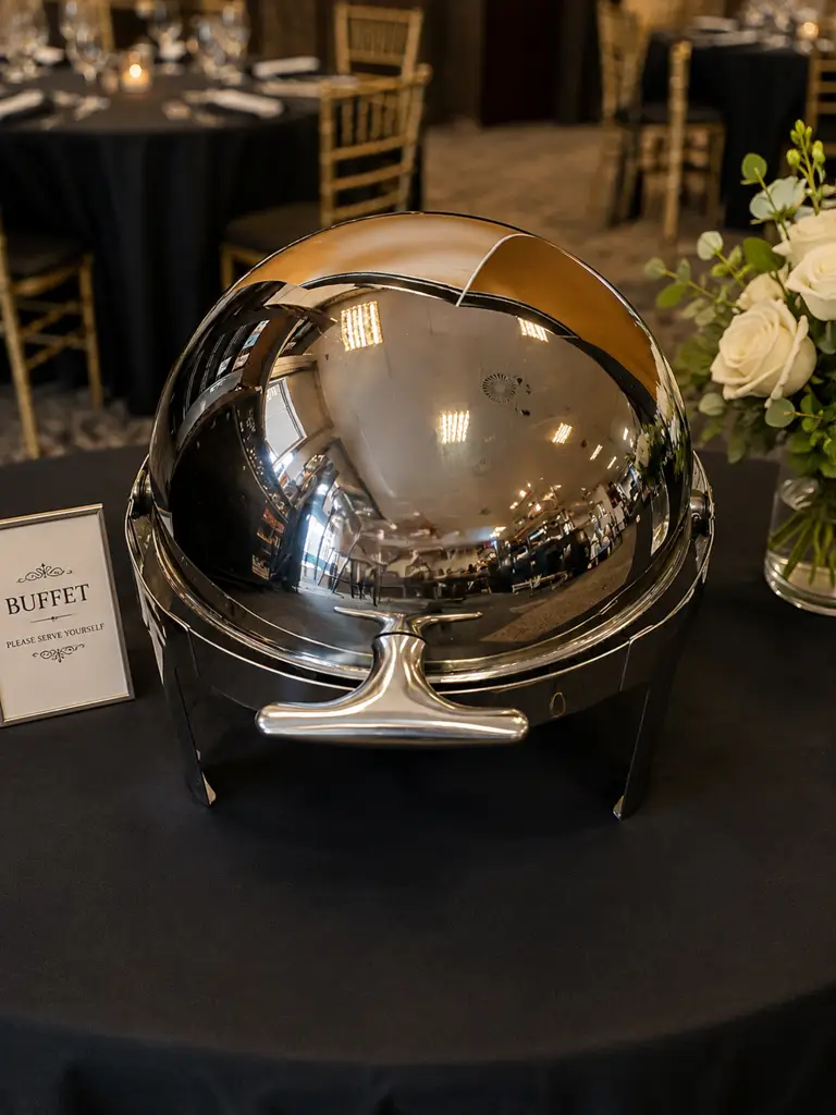 Digimark Spba 6758 Stainless Steel Round Roll-Top Chafing Dish – Second-Hand