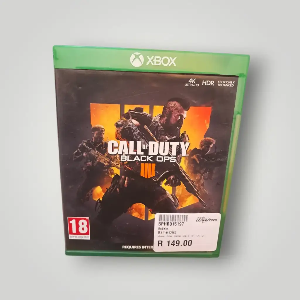 Xbox One Game Disc Call Of Duty Black Ops