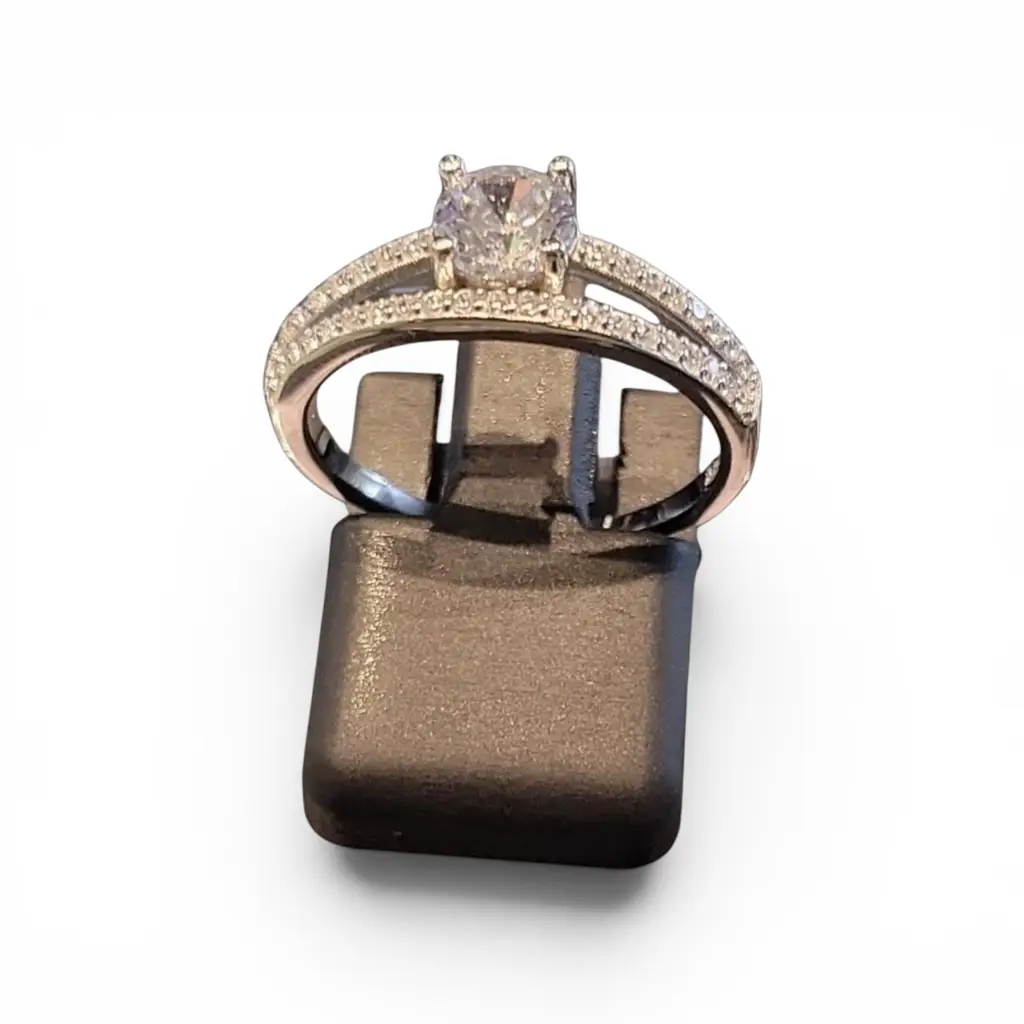 Solitaire Eternity Ring 8Mm R - View 3