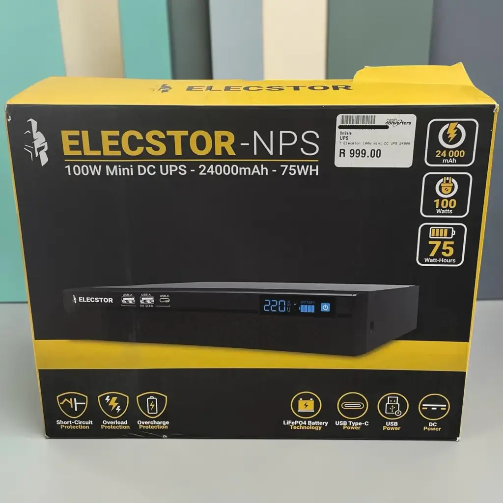 Elecstor 100W Mini Dc Ups 24000Mah
