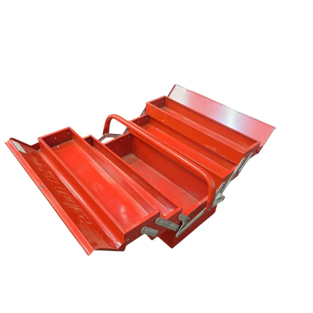 5-Tray Red Metal Cantilever Toolbox - View 2