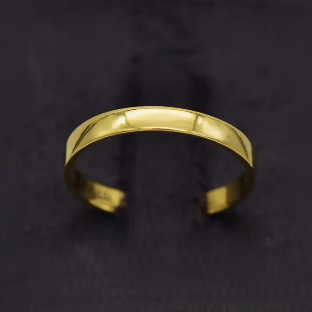 17ct Yellow Gold Wedding Band Plain