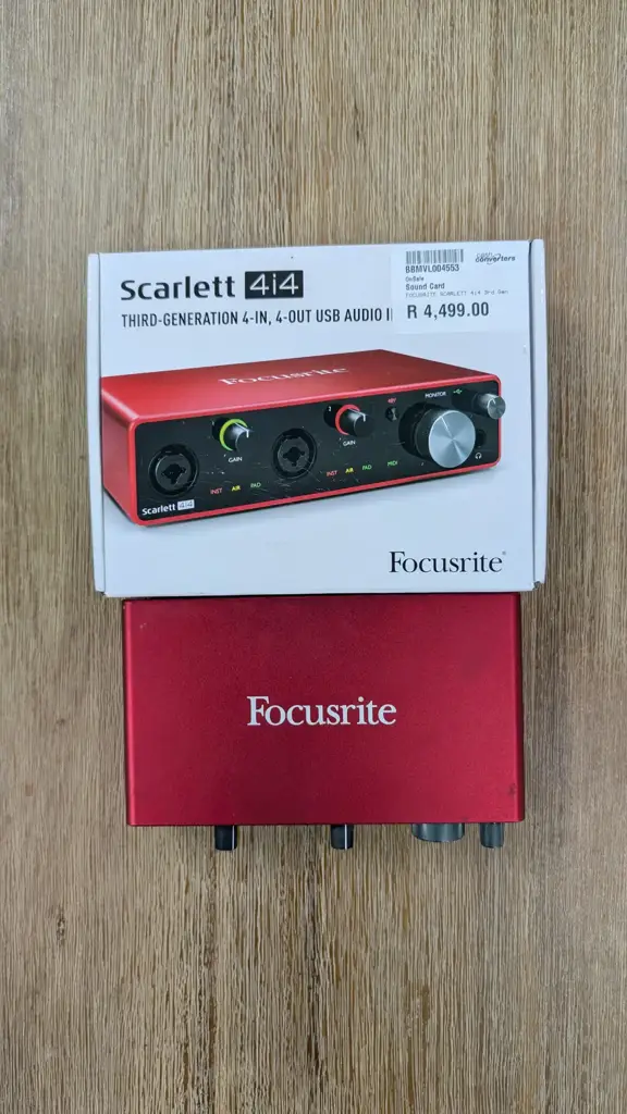 Scarlett 4I4 Usb Audio Interface / Sound Card | 3Rd Generation