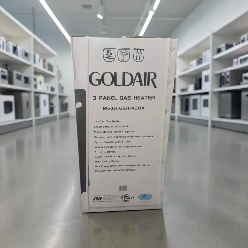The Goldair 3-Panel Gas Heater (Ggh-42Ba) - View 2