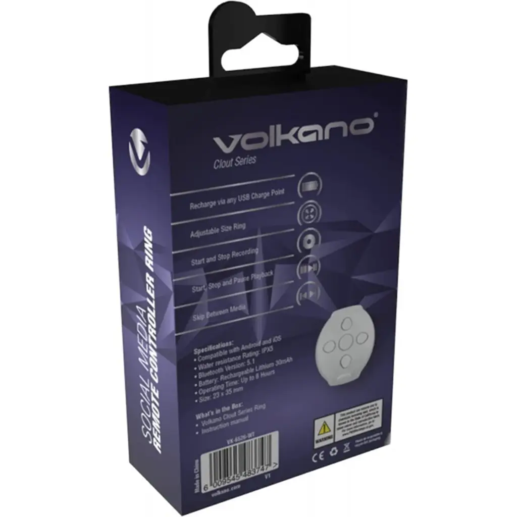 Volkano Clout Series Social Media Remote Controller Ring - View 4