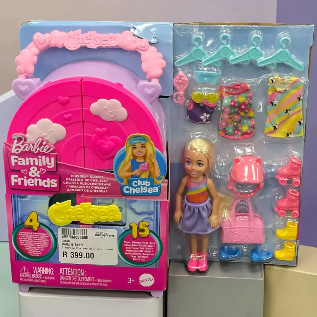 Barbie Chelsea Doll And Closet Playset