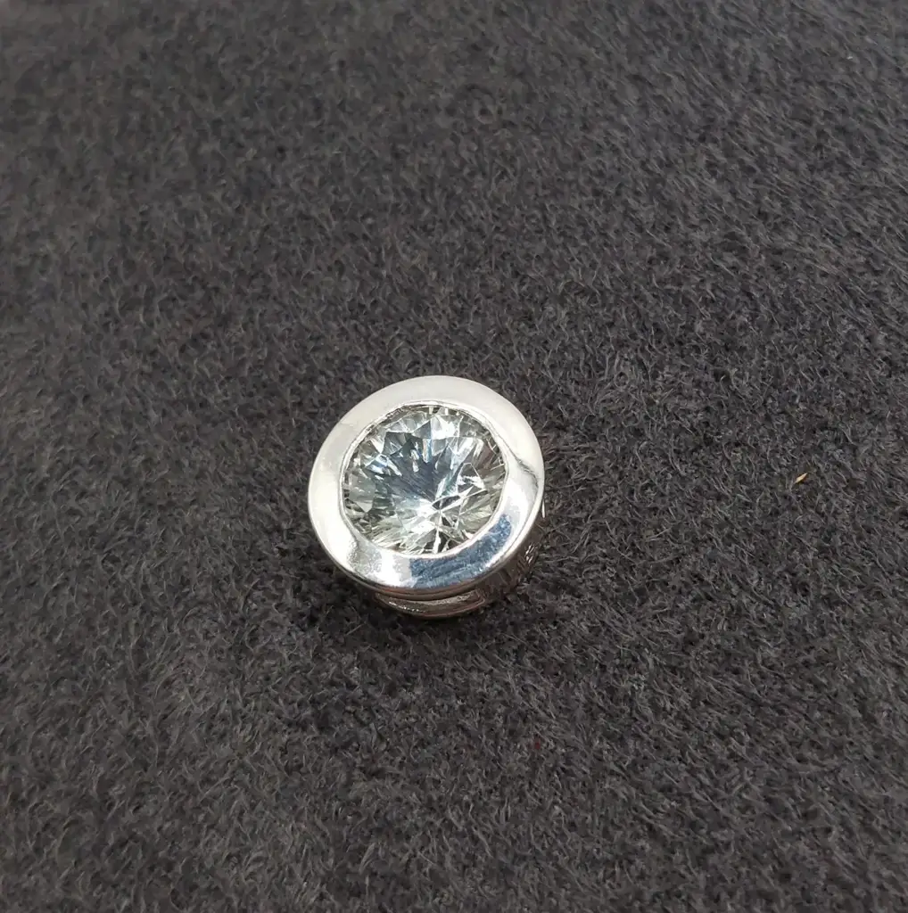 Sterling Silver Cz Pendant