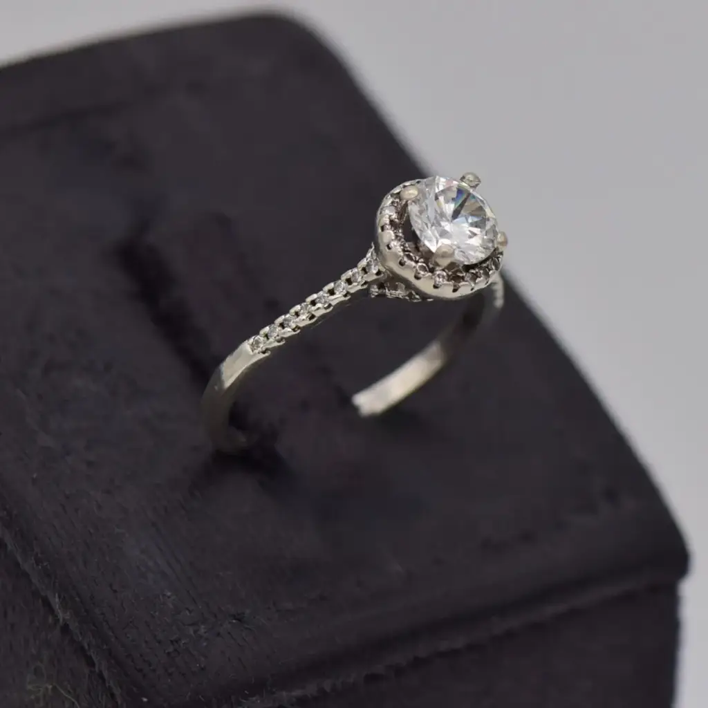 Silver-925 Engagement Ring - View 2