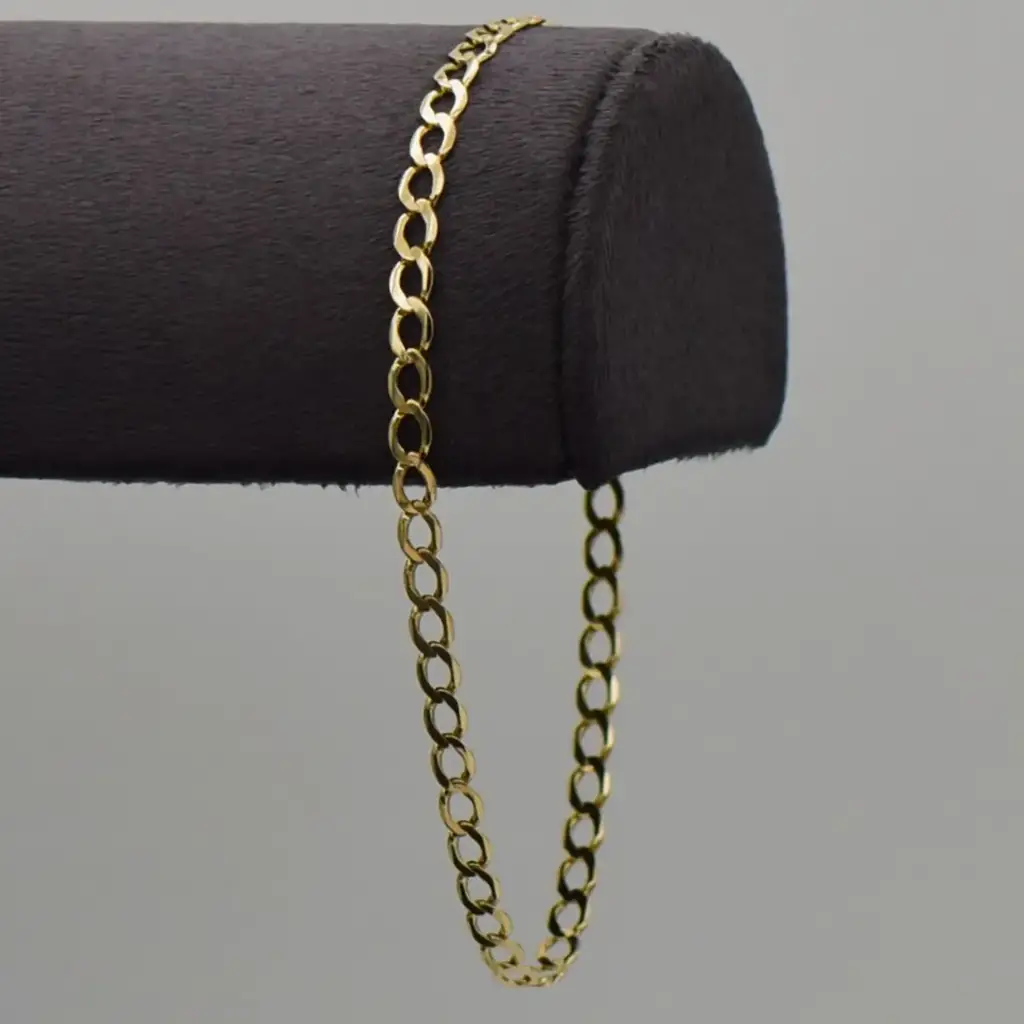 9ct Yellow Gold Bracelet Curb-Link