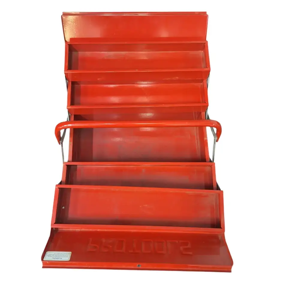 5-Tray Red Metal Cantilever Toolbox - View 3