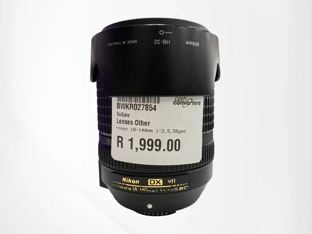 Nikon Af-S Dx Nikkor 18-140Mm F/3.5-5.6G Ed Vr Camera Lens. - View 2