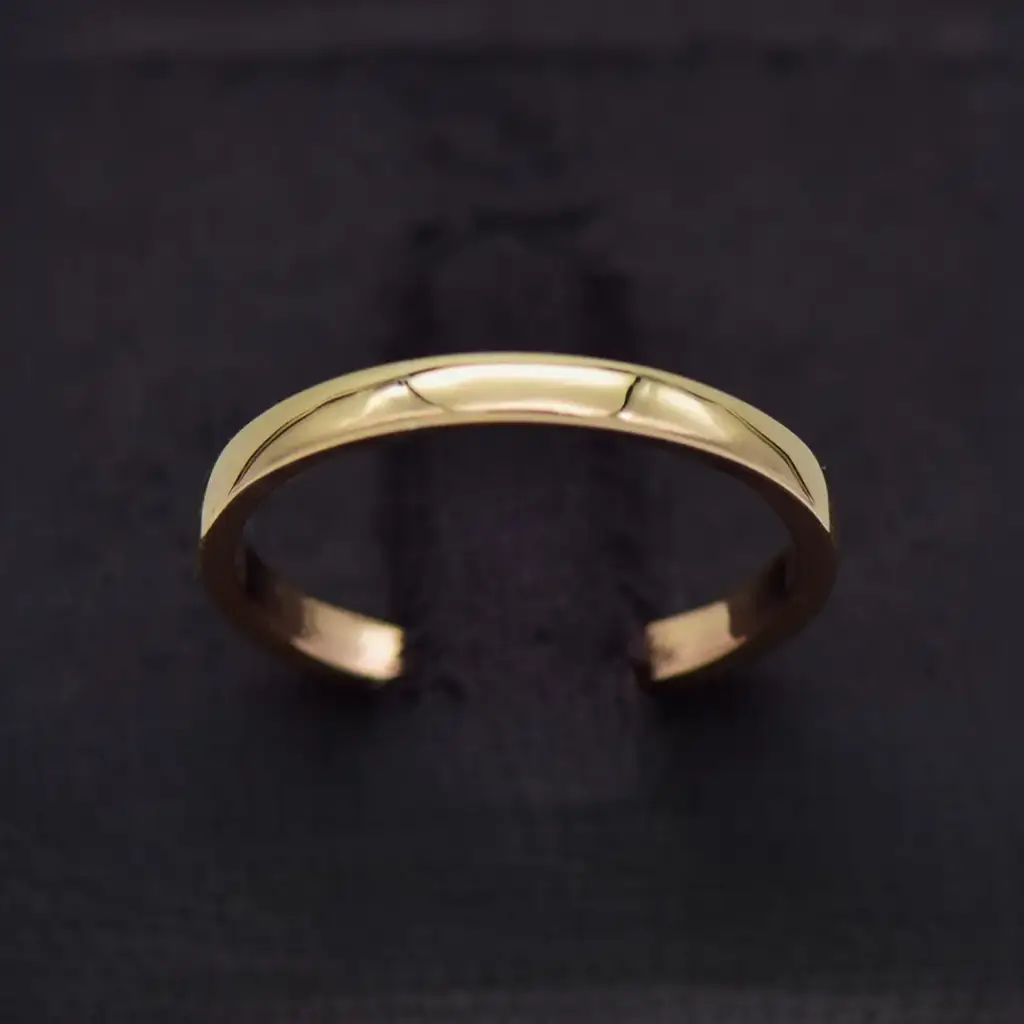 9ct Yellow Gold Wedding Band Plain