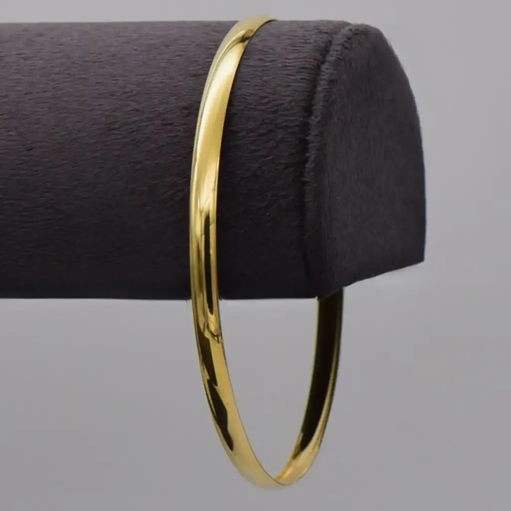 9ct Yellow Gold Bangle Plain