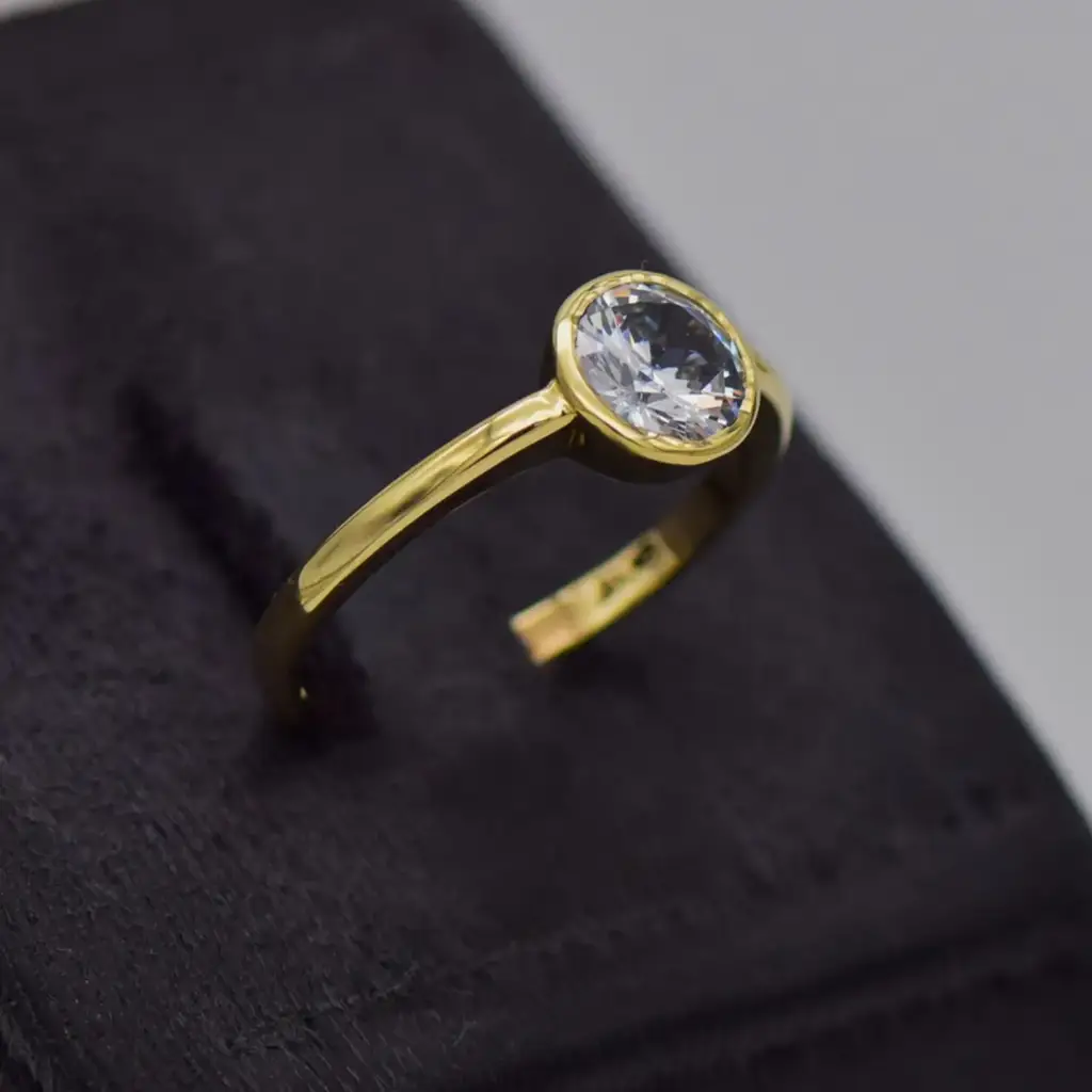 9ct Yellow Gold Dress Ring - View 2