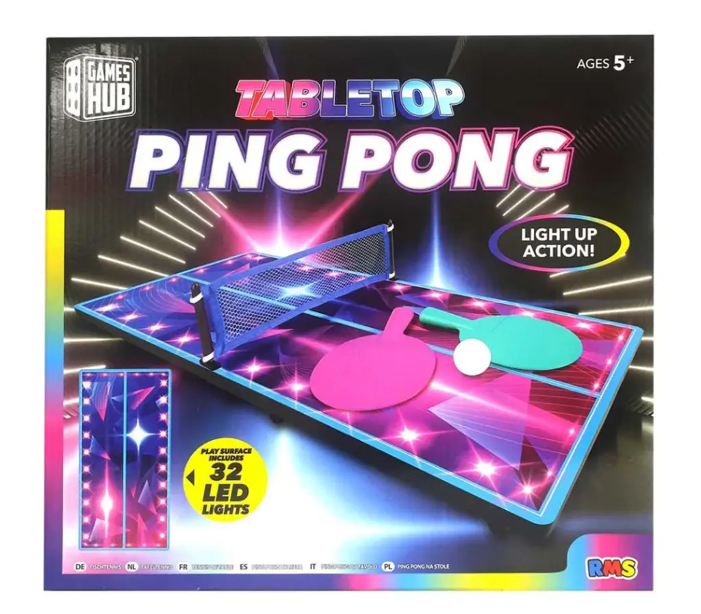 Games Hub Led Table Ping Pong