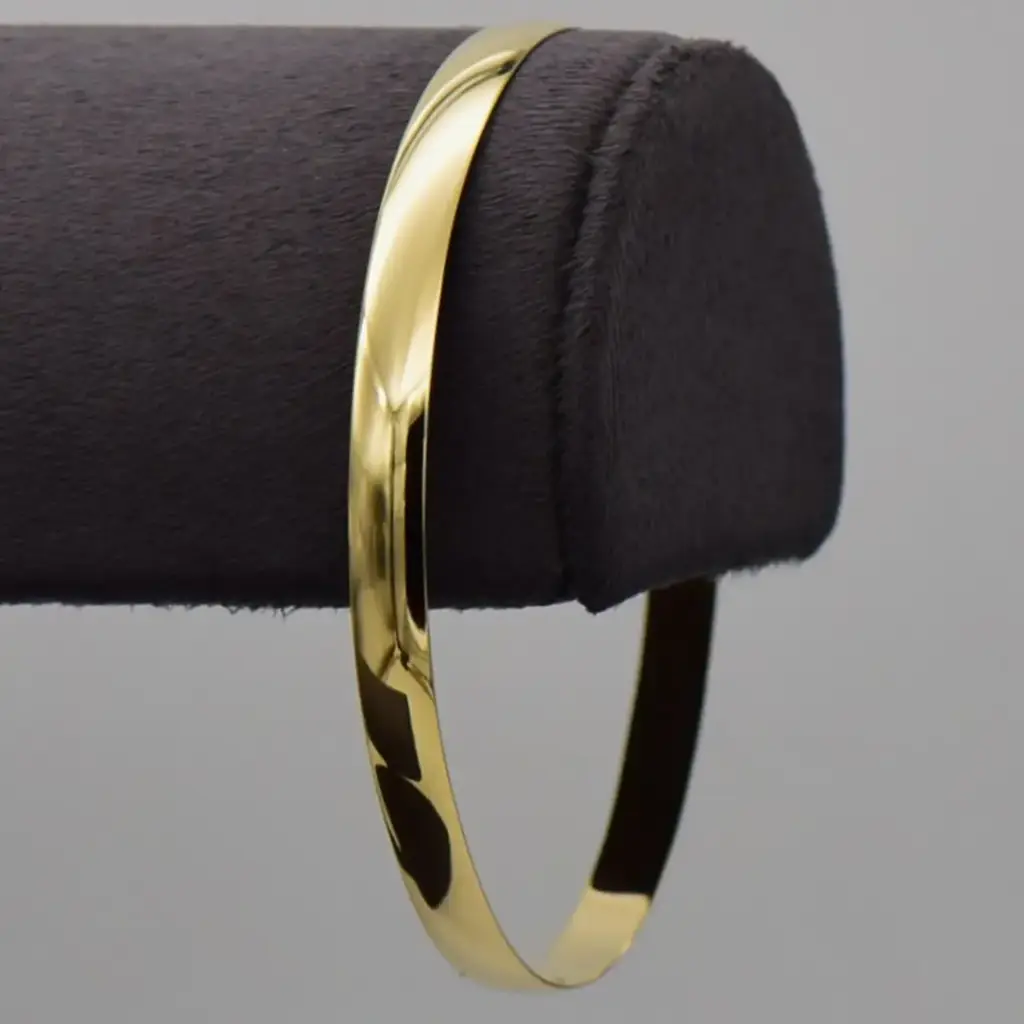 9ct Yellow Gold Bangle Plain
