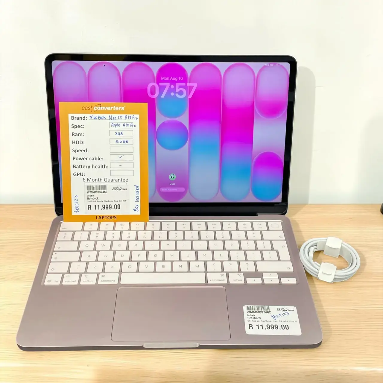 Apple Macbook Neo 13 A18 Pro 6 8Gb 512Gb Laptop