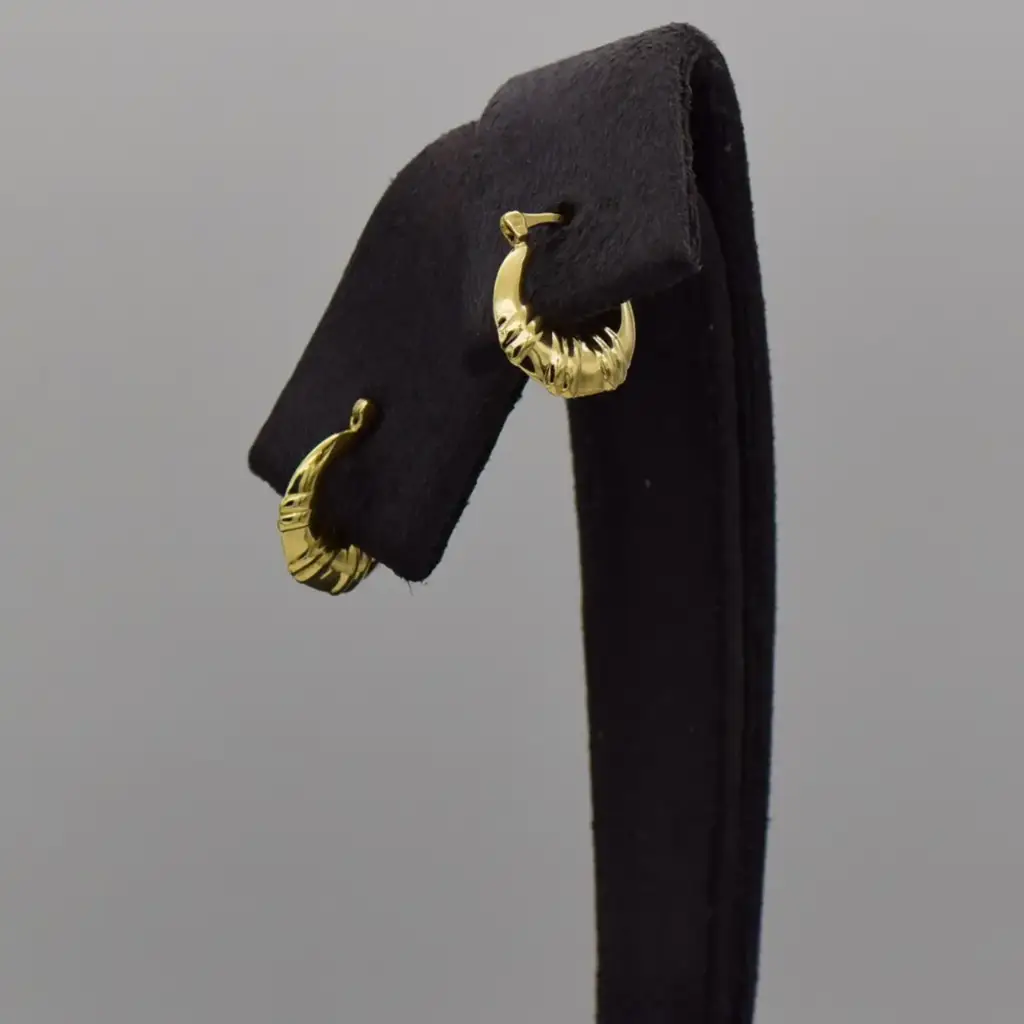 9ct Yellow Gold Hoop Earrings