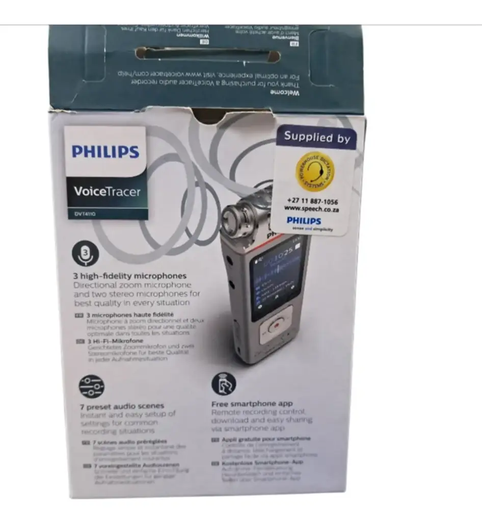 Phillips Dvt4110 Dictaphone And Voice Recorder - View 4