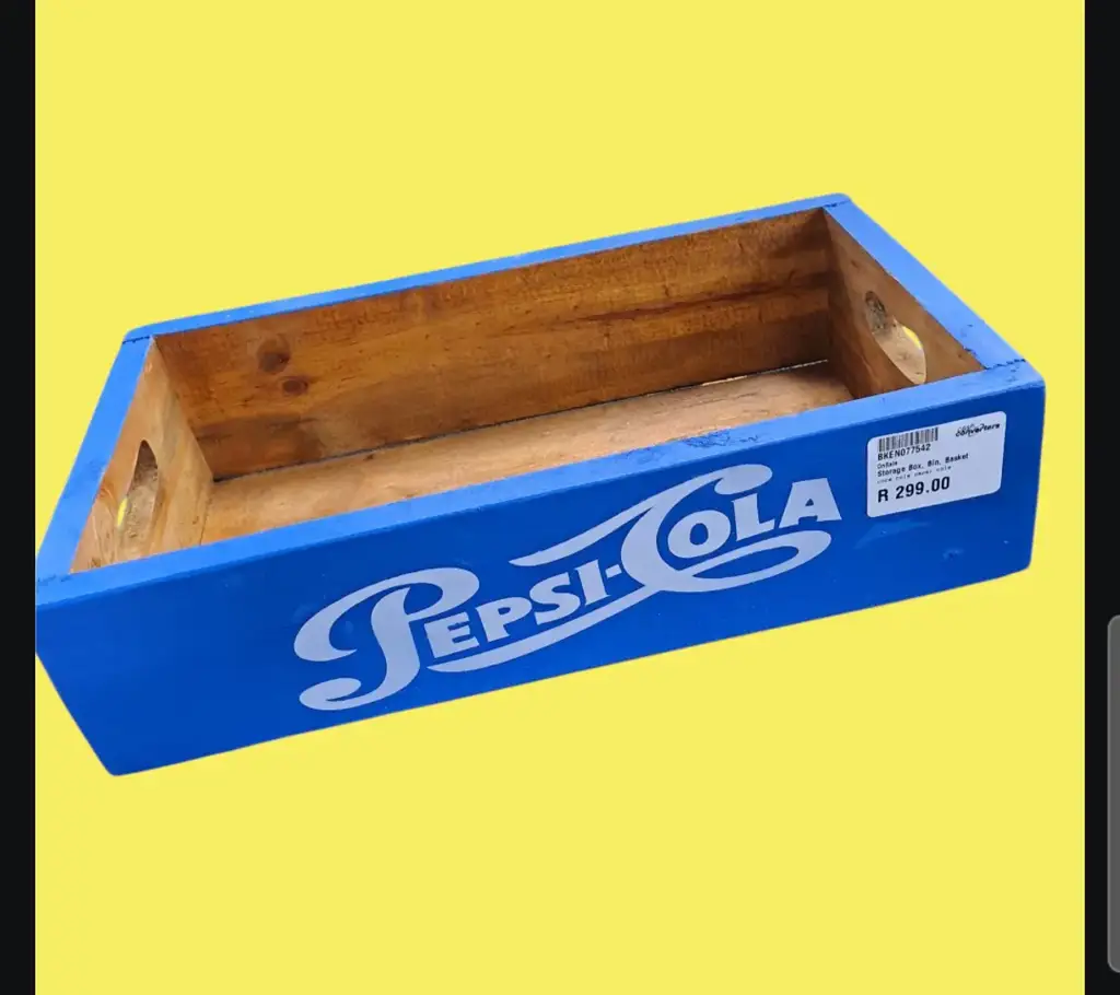 Pepsi Small Wooden Crate
