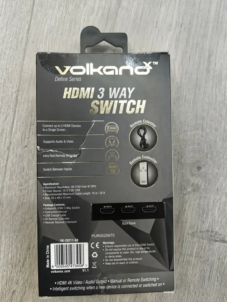 Volkano 3 Ways Switch - View 2