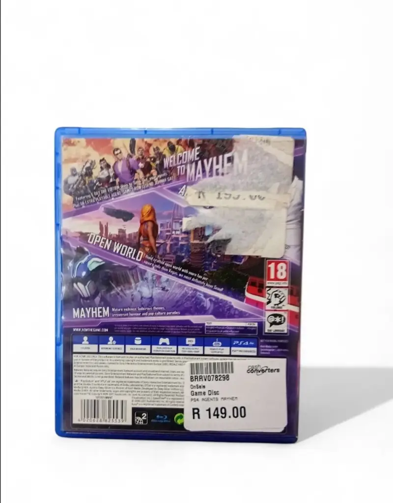 Ps4 Game Agents Mayhem Pre Owned - View 2