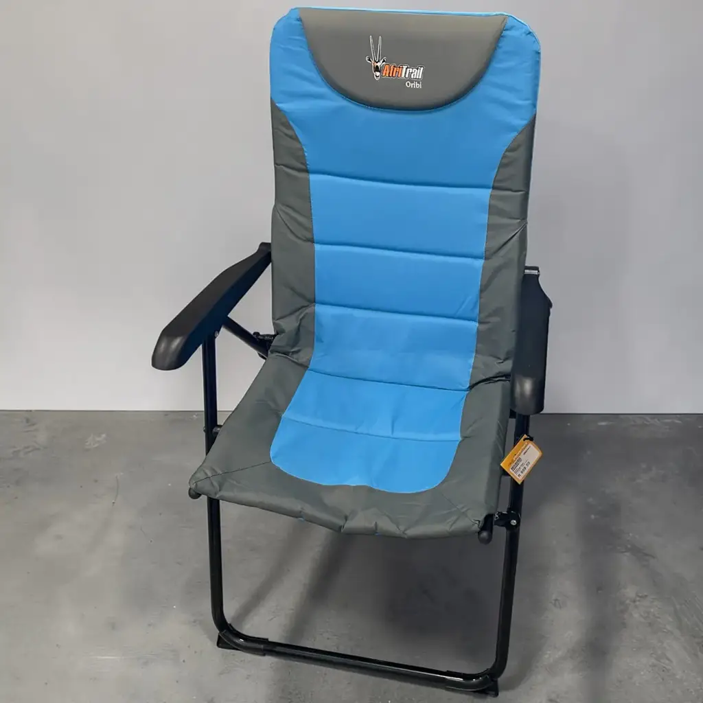 Afritrail Oribi Chair Foldable Chair (Blue, Black)
