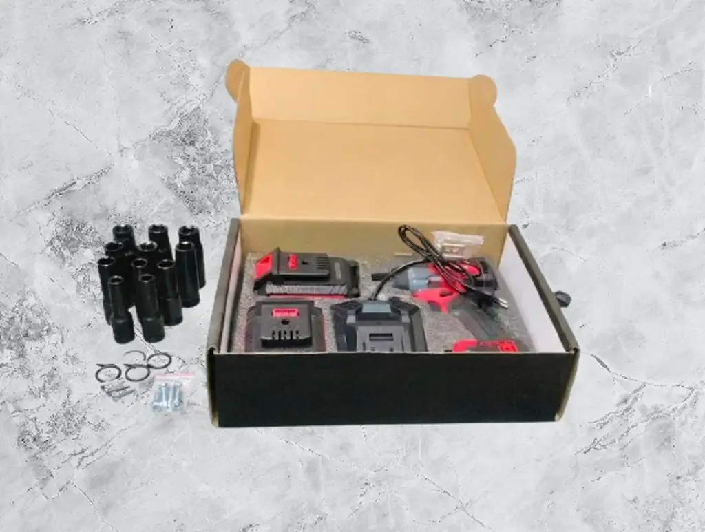 Pointekx 21V Brushless Cordless Impact Wrench Set (600N.M)