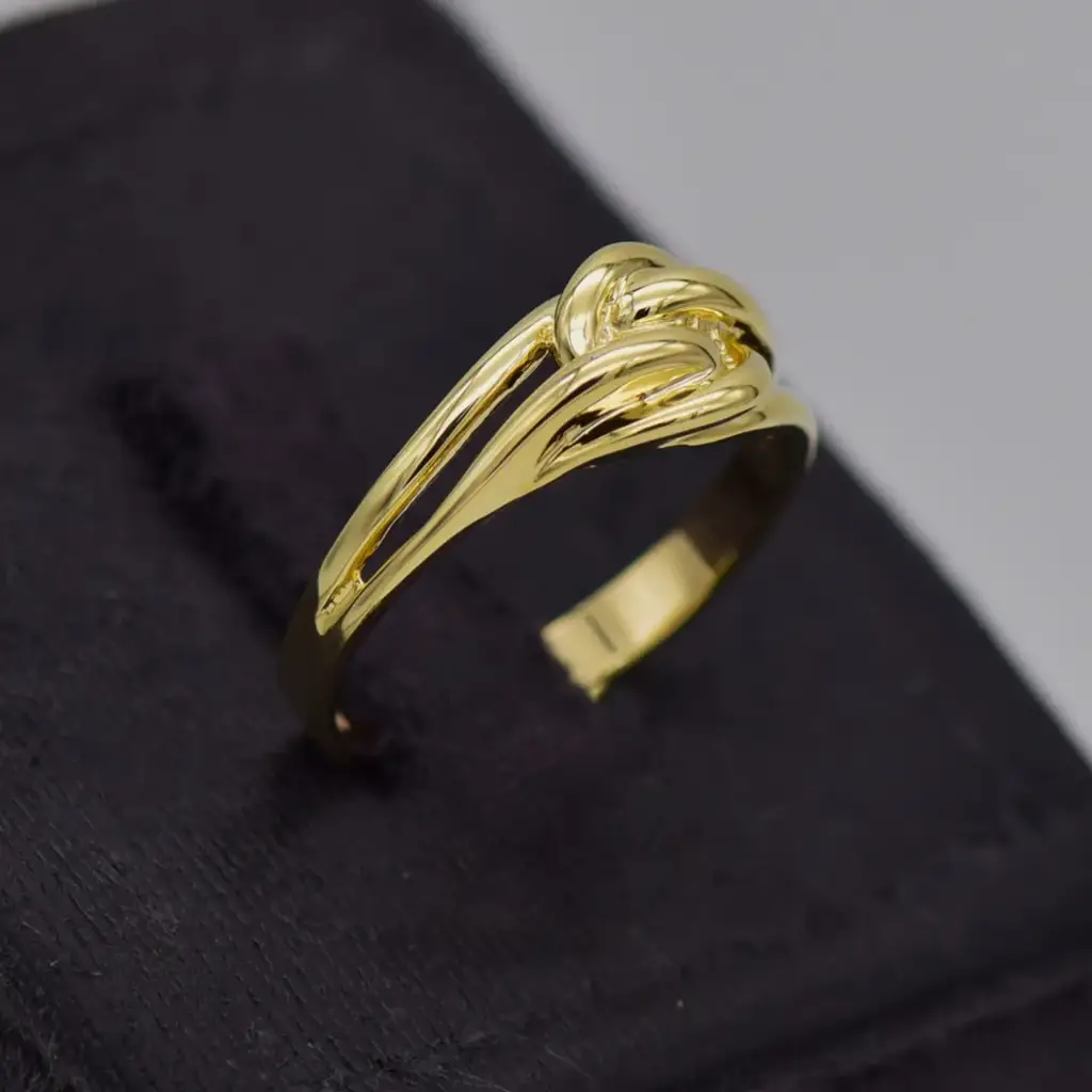 9ct Yellow Gold Dress Ring - View 2